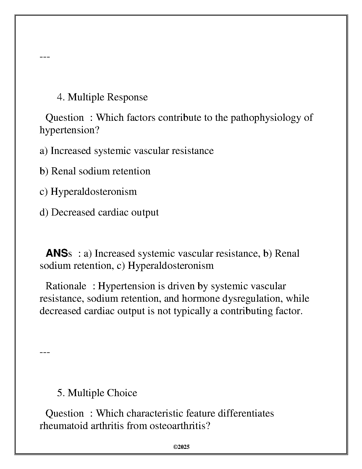 WGU NURS 5800 Pathophysiology 2025 Exam Prep Q&A Guide IMG-3