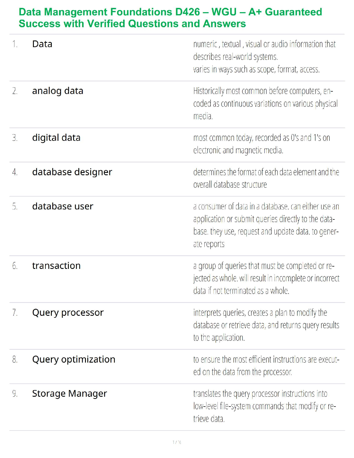 WGU D426 Data Management Study Guide 2025 IMG-1