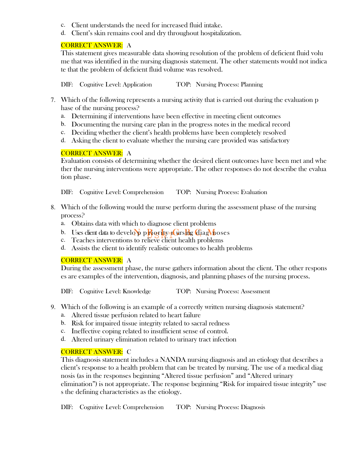 Lewis Med Surg Nursing Canada 4e Test Bank Ch 1-72 2026/2027 IMG-3