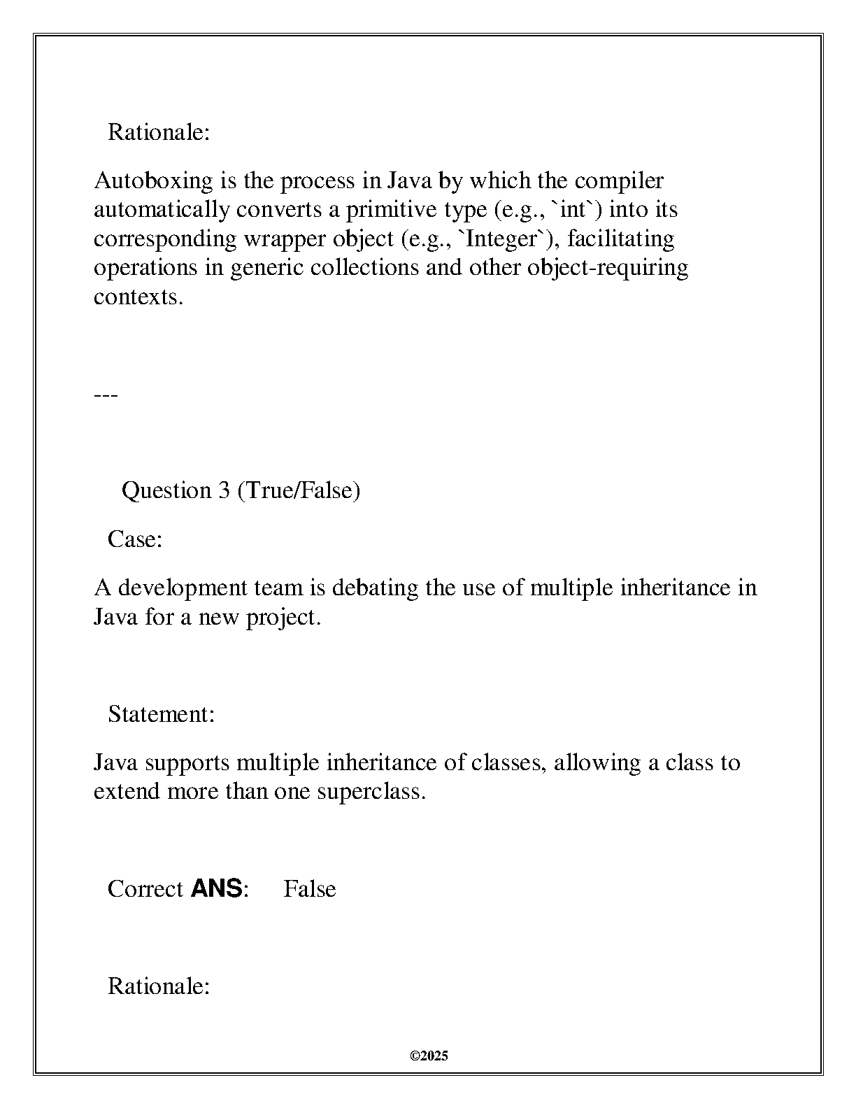 WGU Java Fundamentals ITSW 3172 Final Assessment Qs & As IMG-3