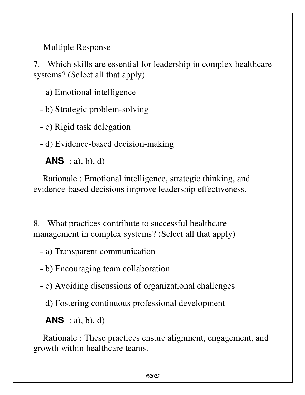 WGU NURS 5207 Leadership Management Exam Q&A 2025 IMG-1