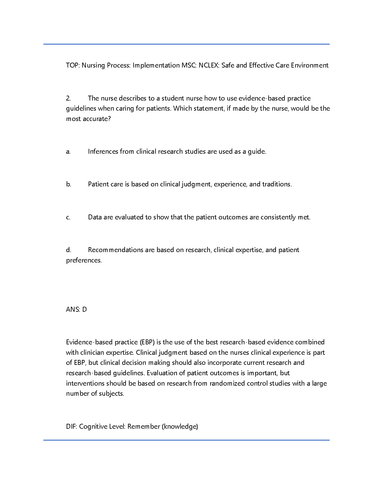 Lewis Med Surg Nursing 11e Test Bank 2026/27 Practice Questions IMG-3