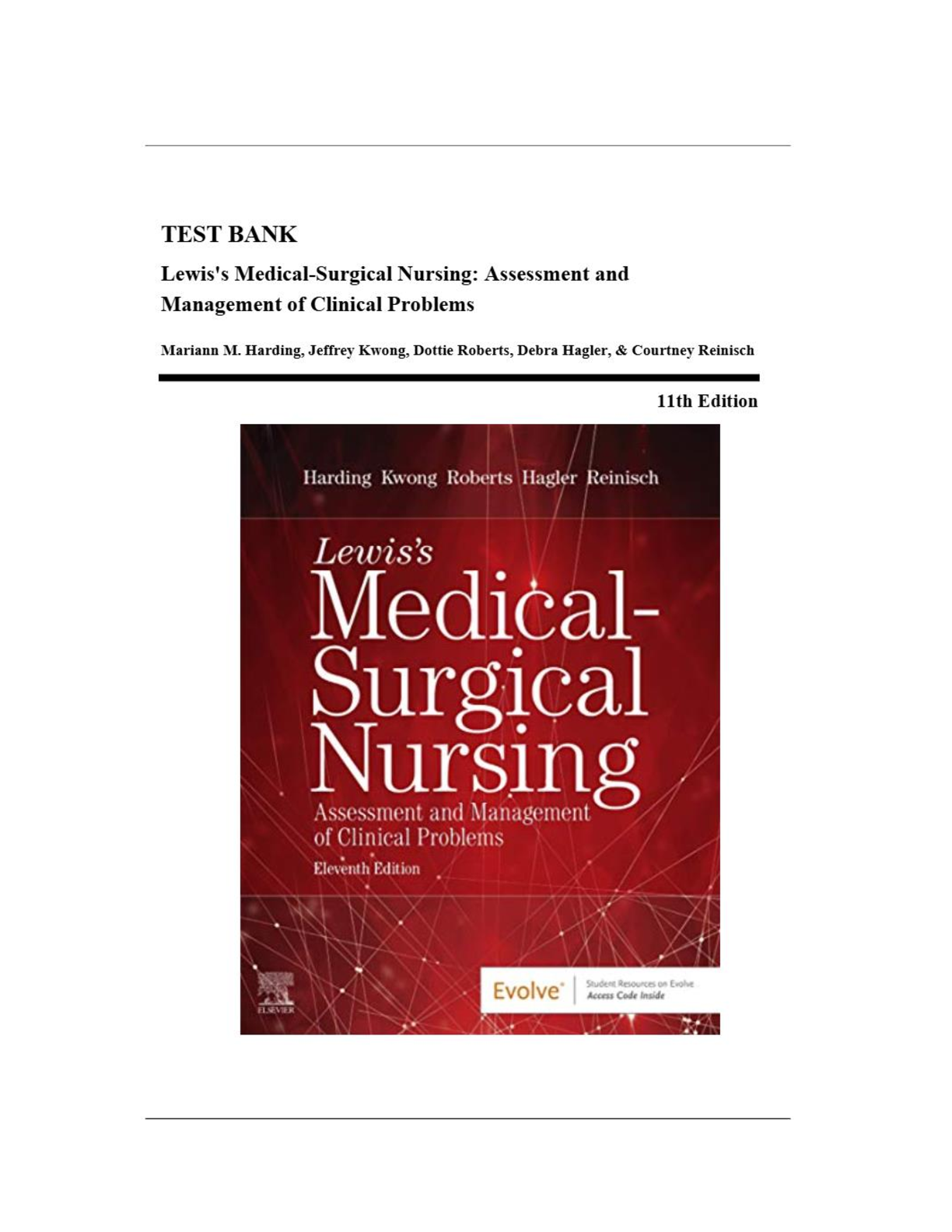 Lewis Med Surg Nursing 11e Test Bank 2026/27 Practice Questions