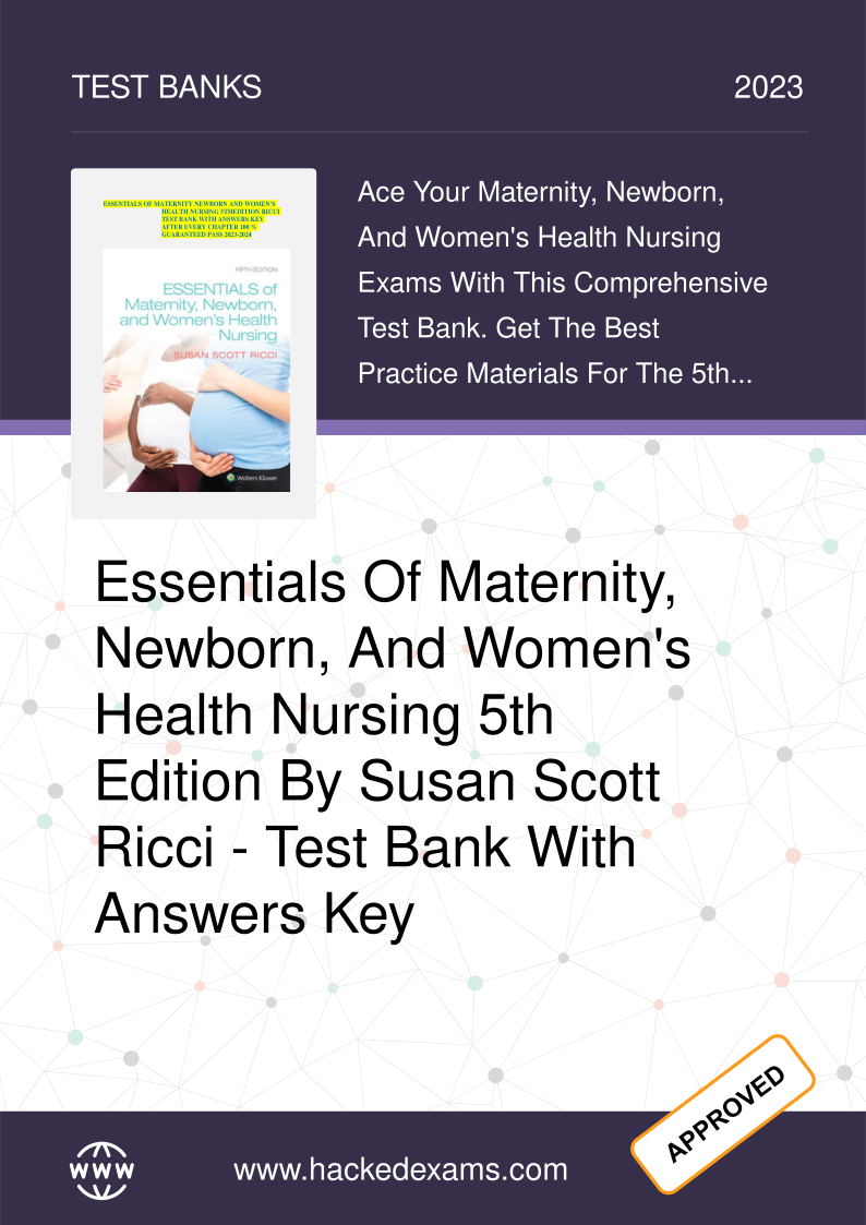 Maternity Nursing Test Bank 2026/27 Essentials 5th Ed