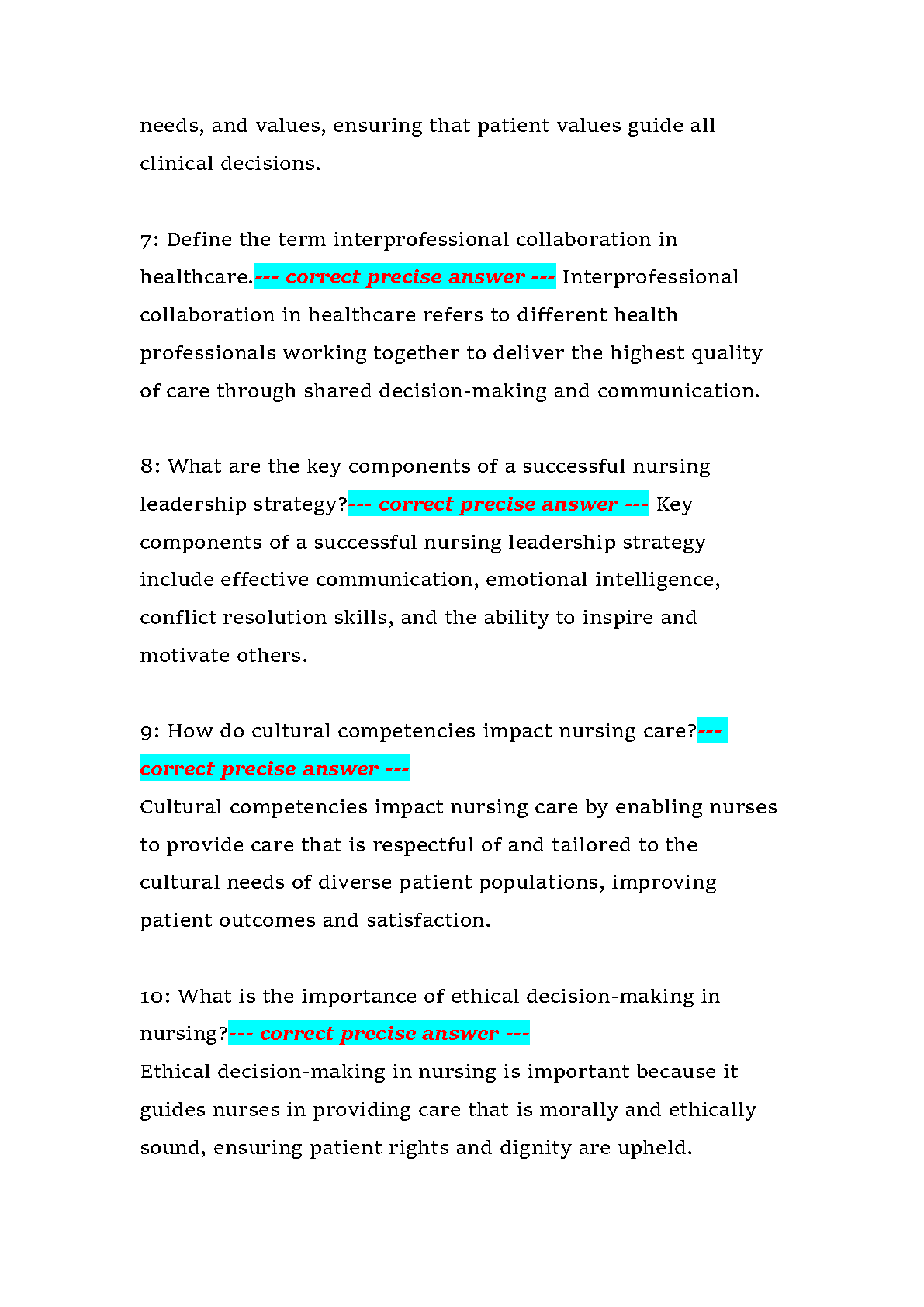 NUR 634 Midterm Exam Guide GCU 2026 Nursing Policy Leadership IMG-3