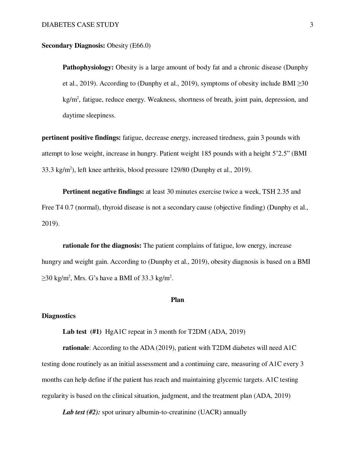 NR 601 Type 2 Diabetes Case Study Solution Guide 2023
