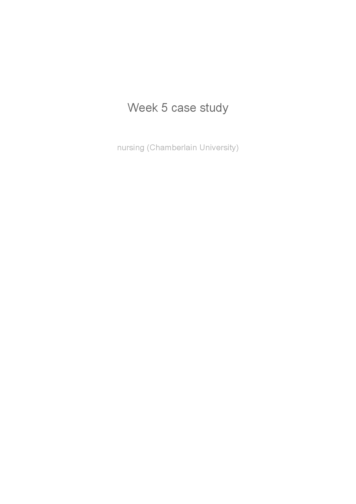 NR 601 Type 2 Diabetes Case Study Solution Guide 2023