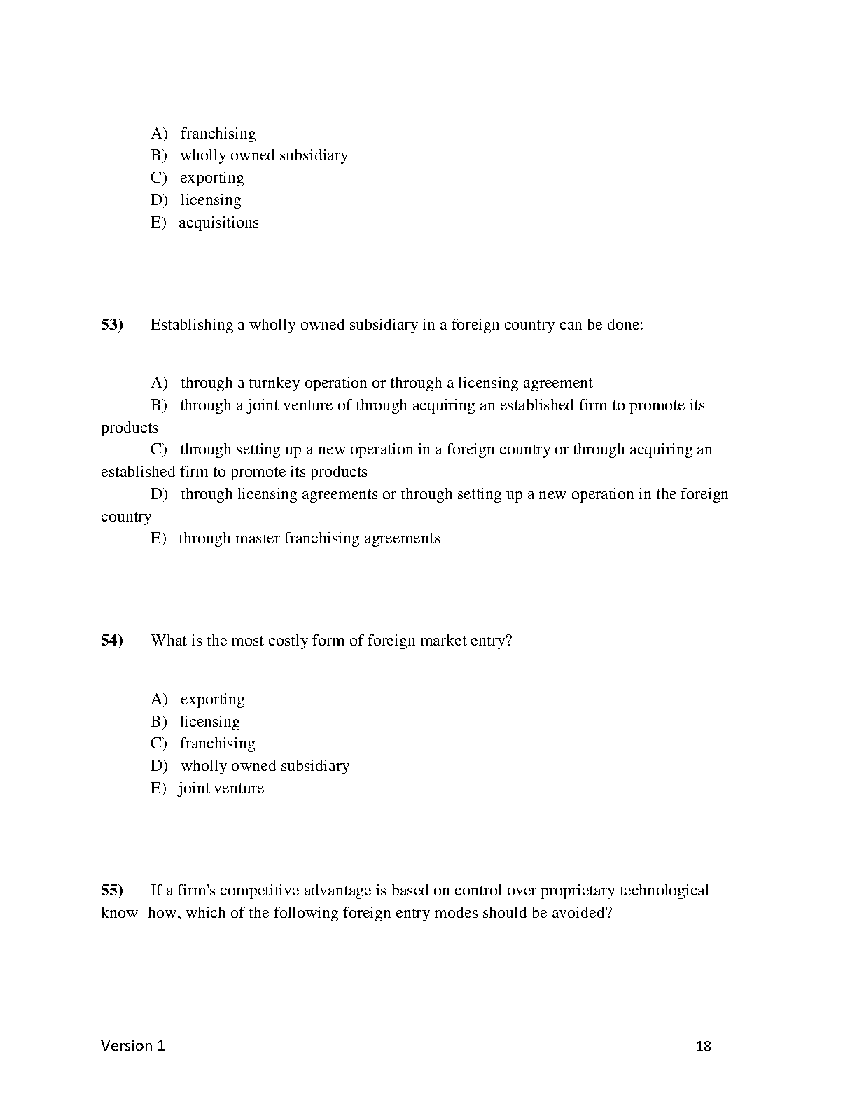 Global Business Today 7th Canadian Edition Test Bank