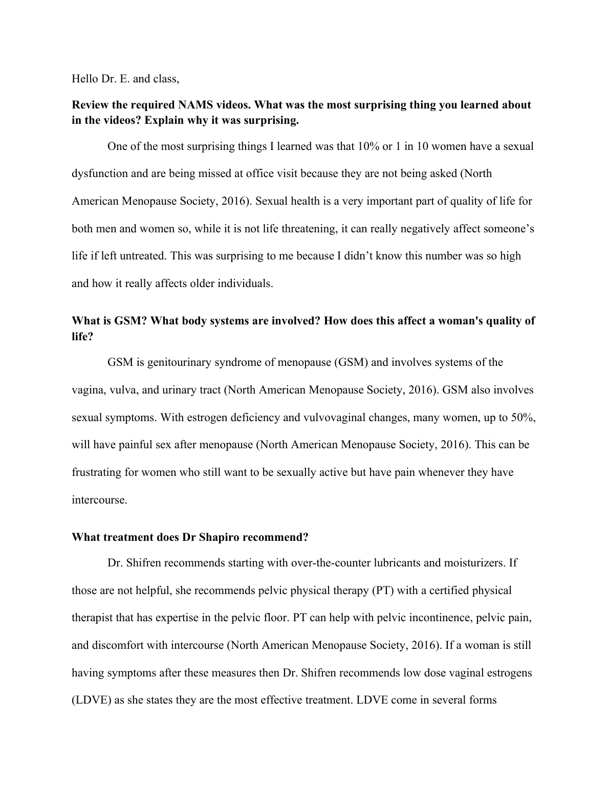 NR 601 Week 6 Discussion: GSM & Menopause Q&A IMG-1