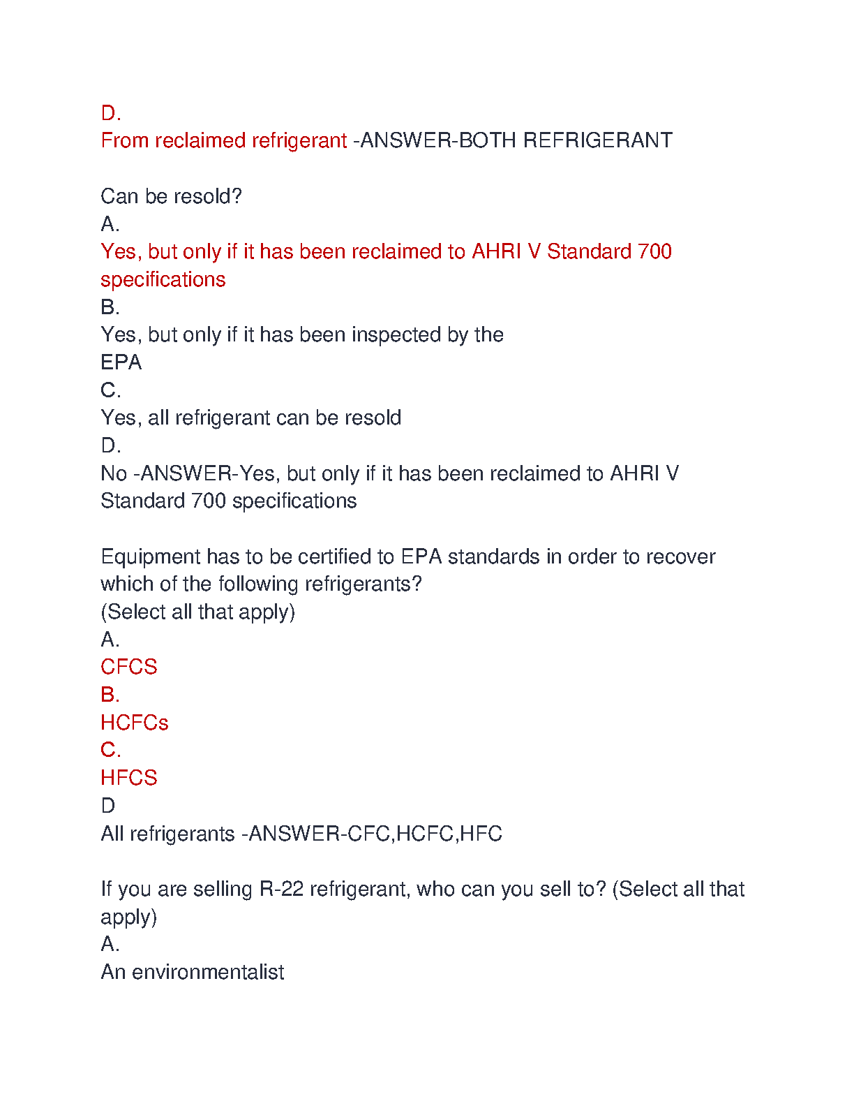 EPA 608 Practice Tests and Q&A Bank 2026/27