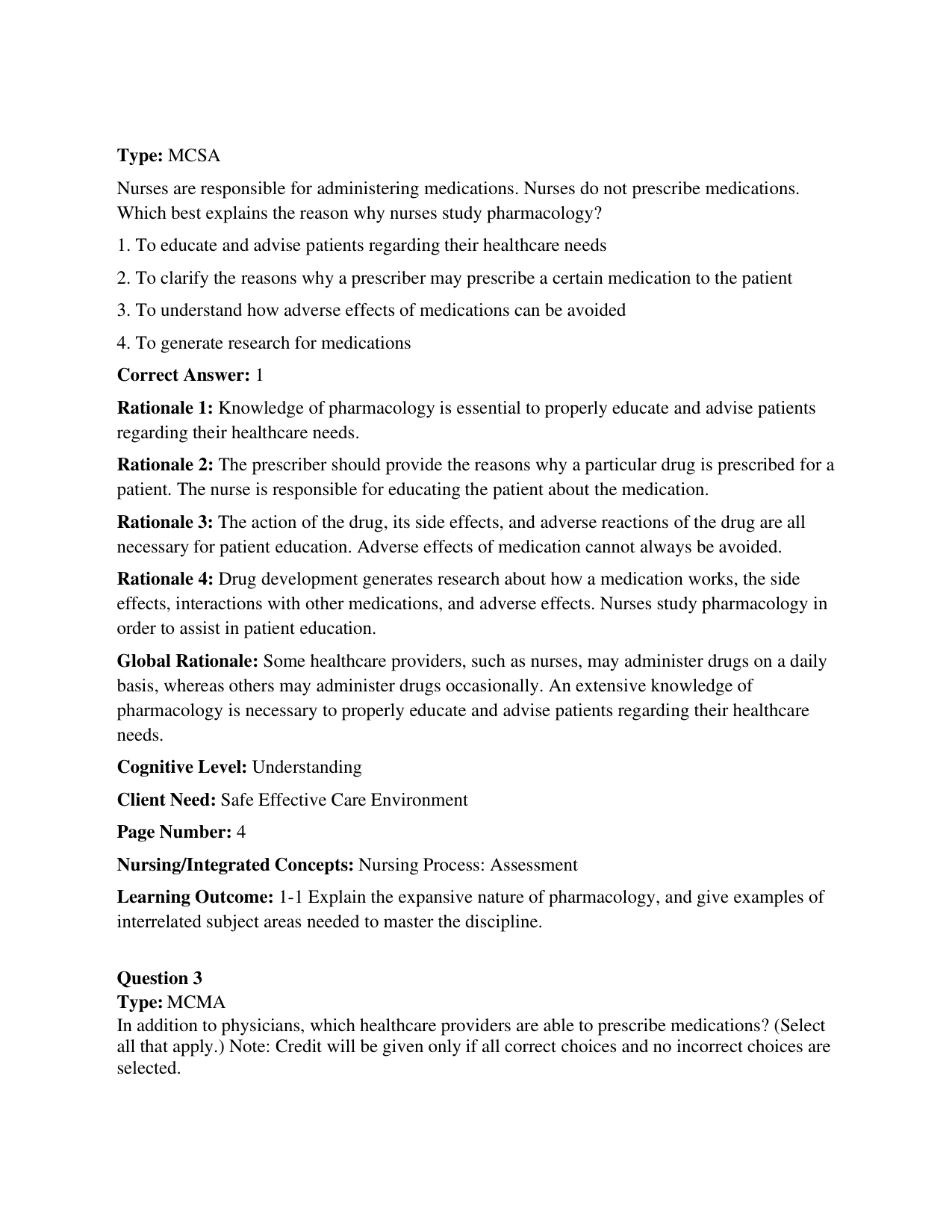 Core Concepts in Pharmacology 5th Edition TEST BANK