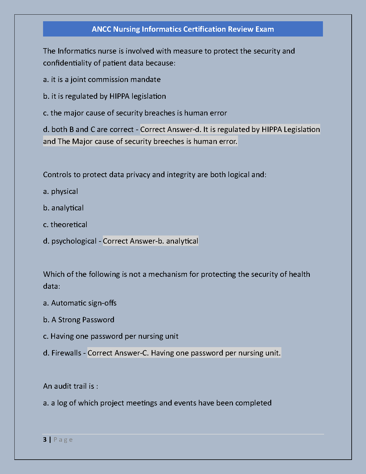 Nursing Informatics ANCC Test Bank 2026 Questions and Answers IMG-3