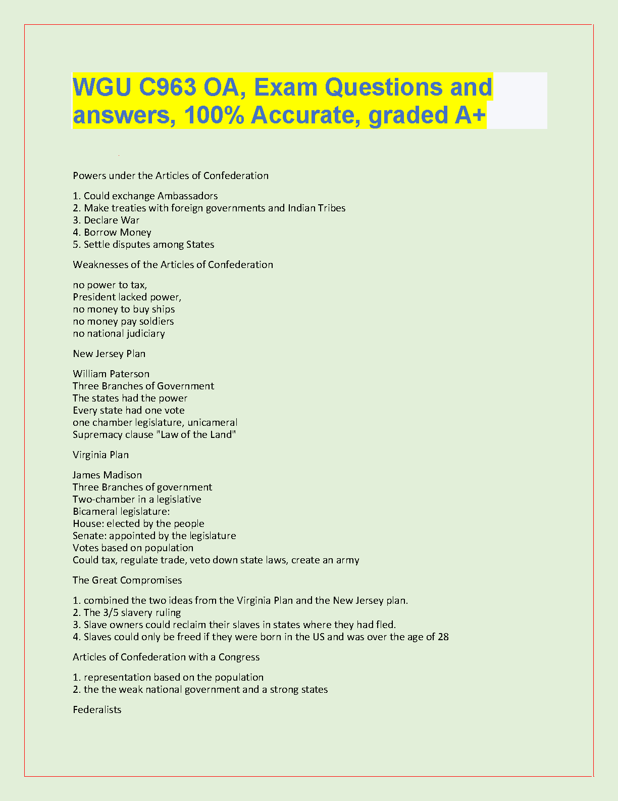 WGU C963 OA Exam Questions and Answers 2024-2025 Study Guide IMG-1