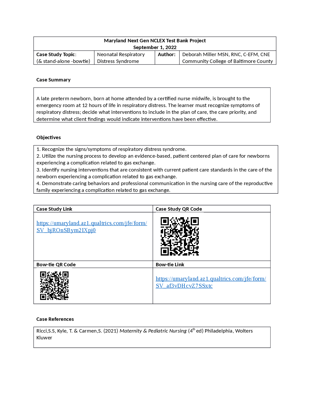 Neonatal RDS NCLEX Test Bank 2026 Ricci Carmen 4e Practice Questions