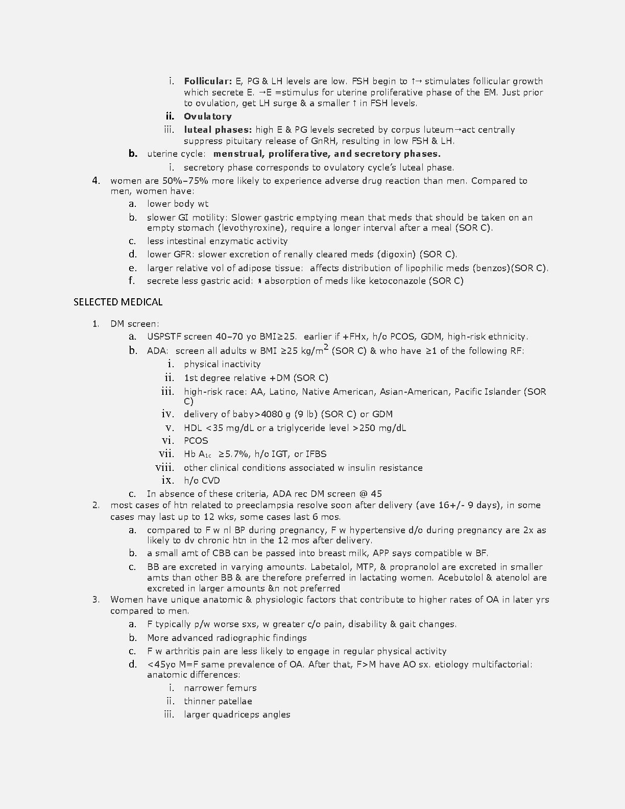 ABFM Women's Health Guide: Sexual Cycle and BRCA Studies 2026/27