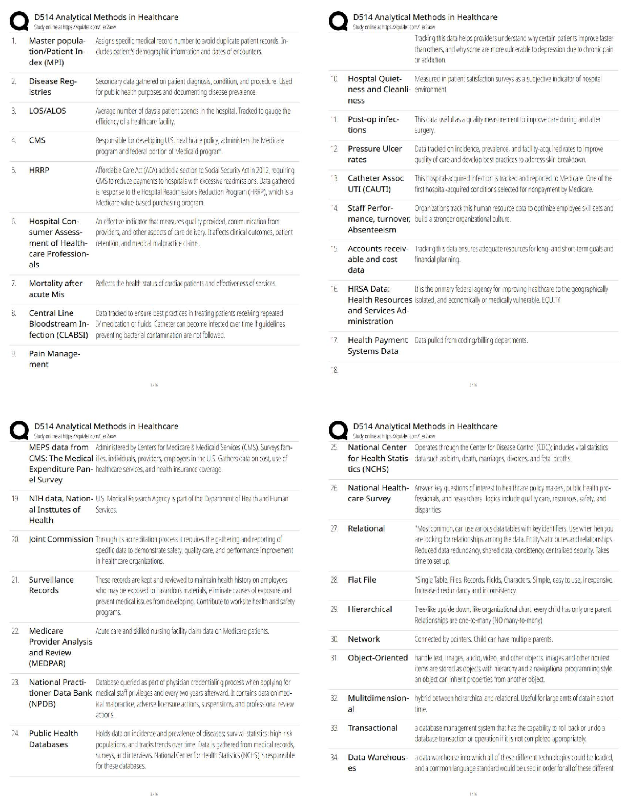 WGU D514 Analytical Methods in Healthcare Study Guide 2026 IMG-1