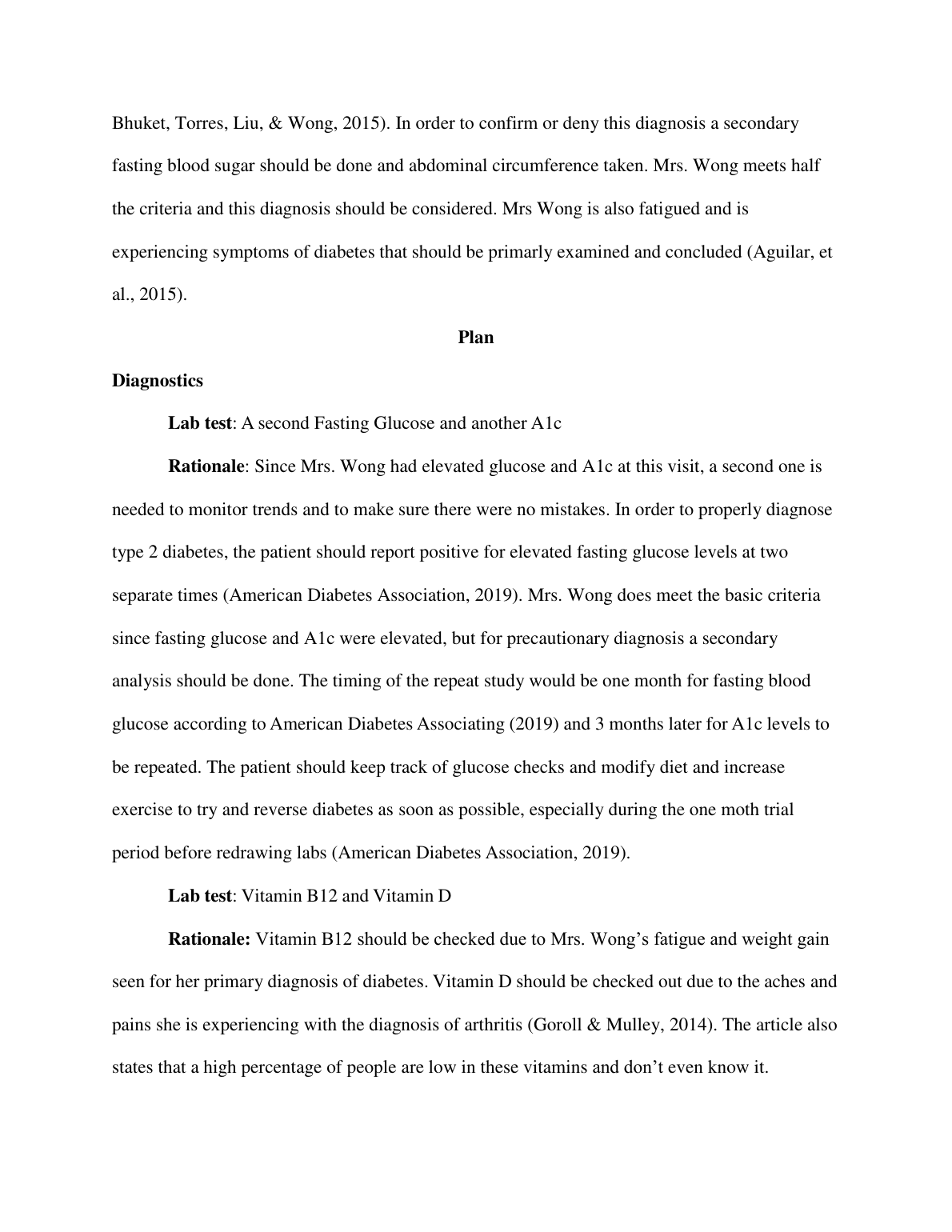 NR 601 Case Study: Mrs. Wong Type 2 Diabetes Management IMG-3