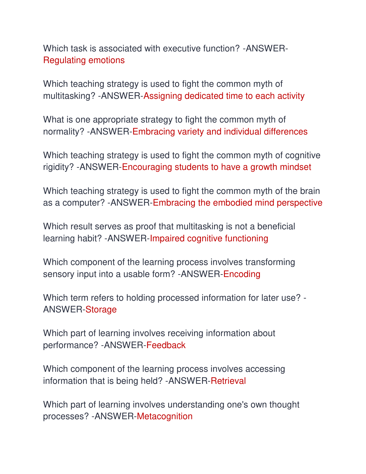 WGU D664 Learners & Learning Science Exam 2025 Questions IMG-1
