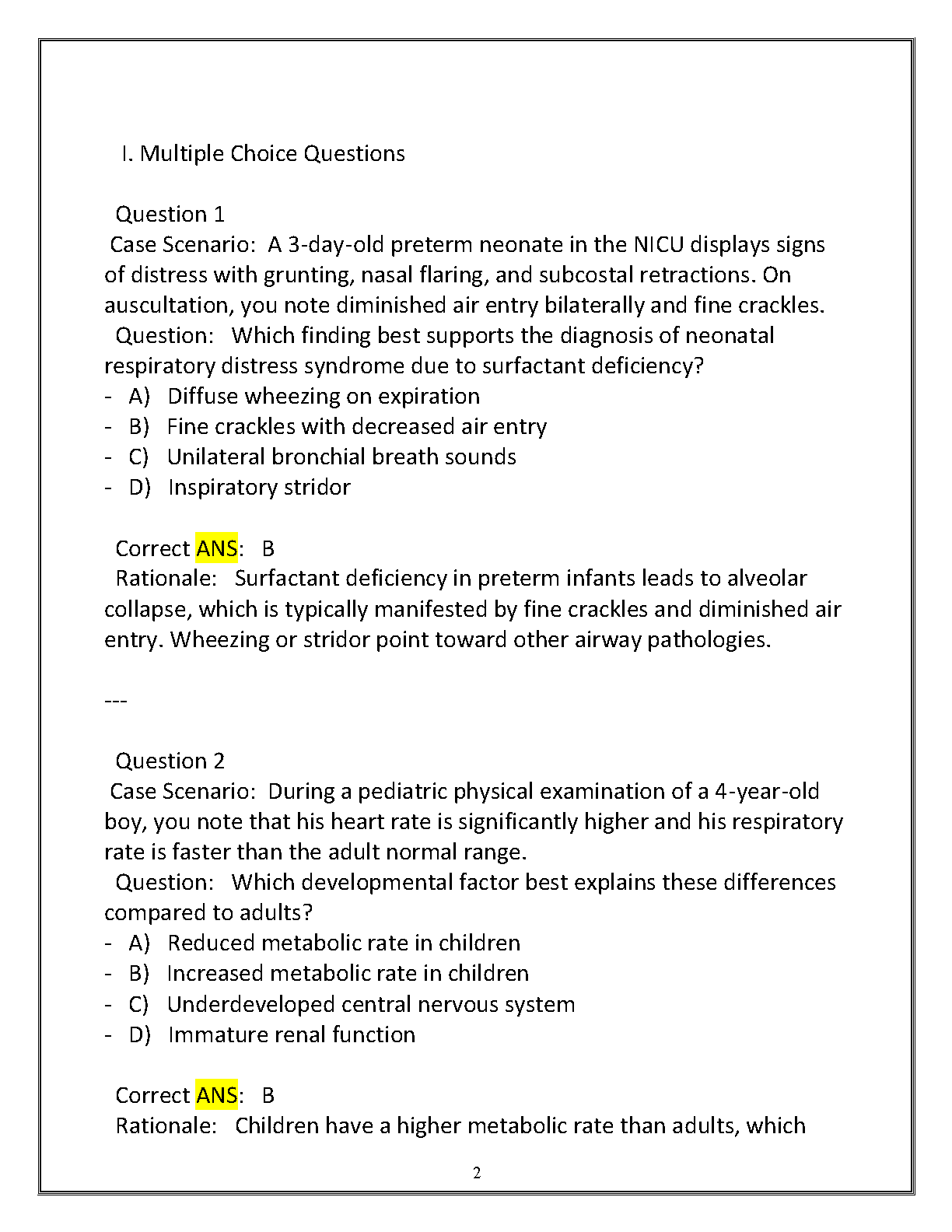 WGU NURS 3116 Health Assessment Test Bank 2025