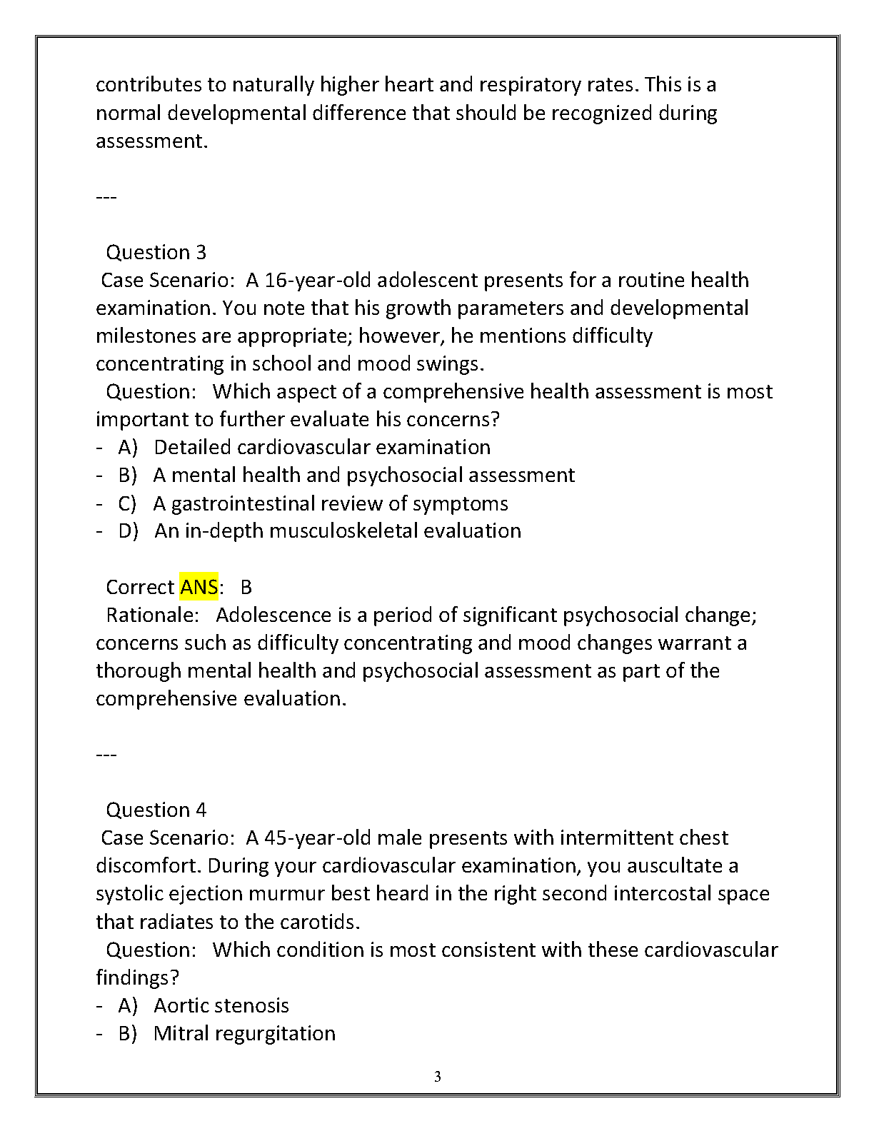 WGU NURS 3116 Health Assessment Test Bank 2025 IMG-3