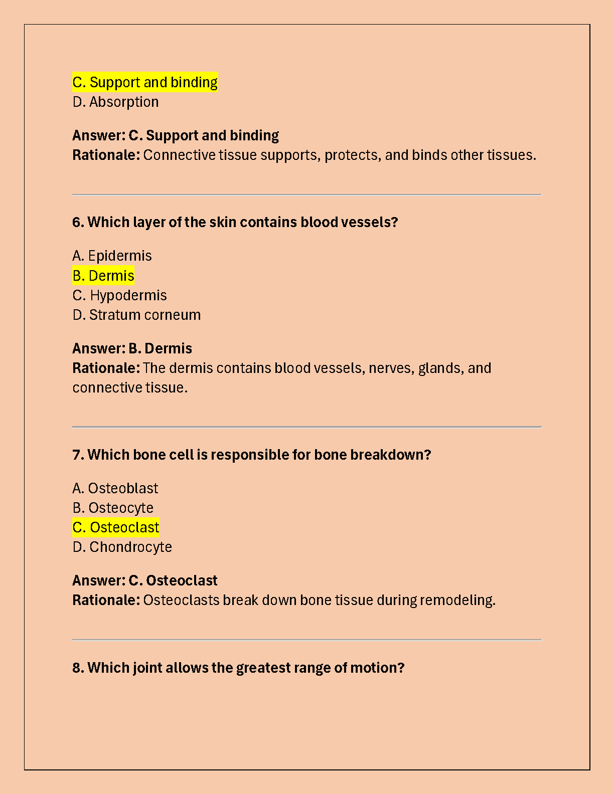 WGU D312 Anatomy Physiology OA Test Bank 2025 IMG-3