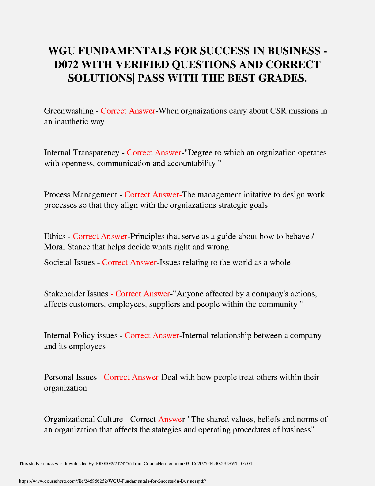 WGU D072 Fundamentals for Success Exam Guide IMG-1