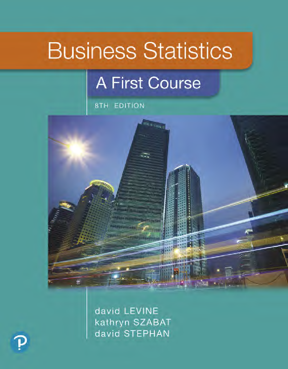 Levine Business Stats 8e Test Bank & Solutions