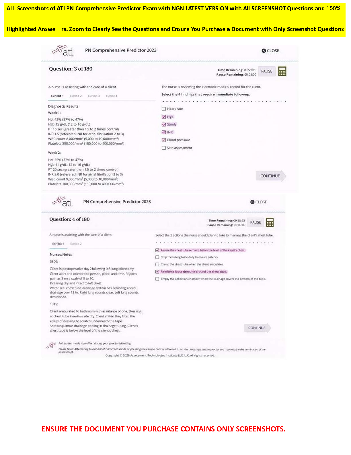 ATI PN Predictors NGN Screenshots & Answers 2026/2027 IMG-3