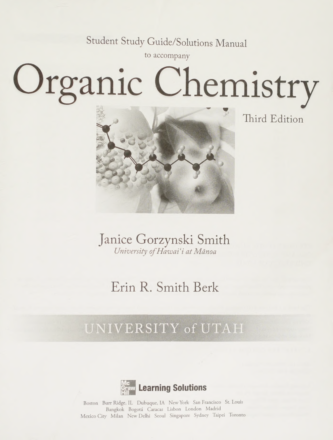 Organic Chemistry Third Edition SOLUTION MANUAL GUIDE IMG-3