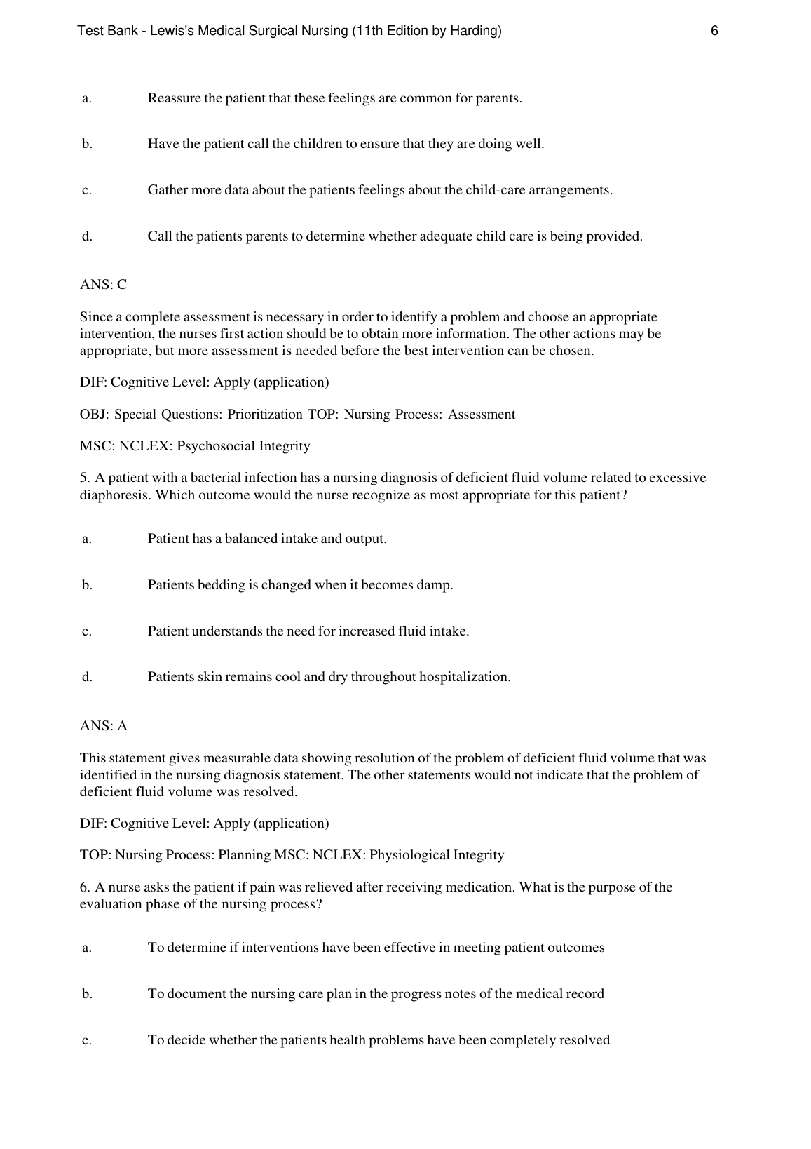 Medical Surgical Nursing Test Bank 2026/27 Lewis 11th Ed IMG-3
