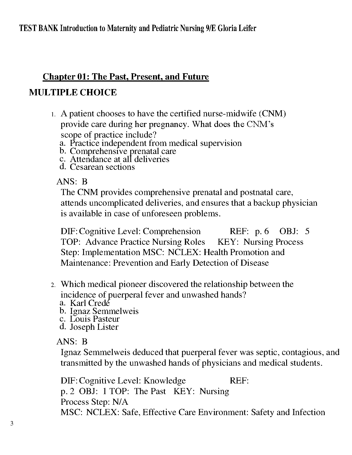 Maternity & Pediatric Nursing Test Bank 2026/27 IMG-3
