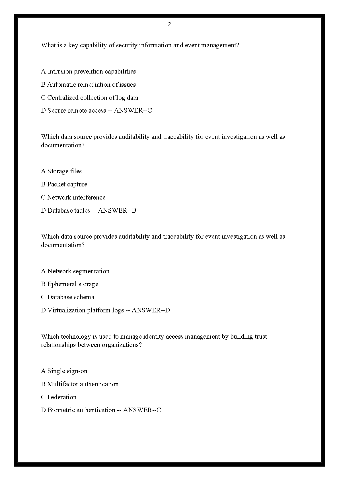 WGU C838 CCSP Test Bank 2025/2026 Questions & Answers