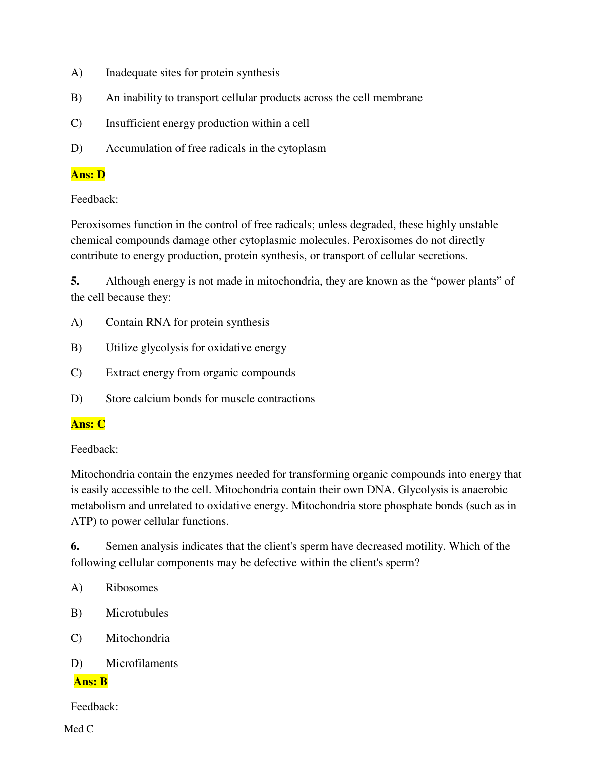 Pathophysiology 5e Test Bank 2026 Norris MCQs & Feedback IMG-1