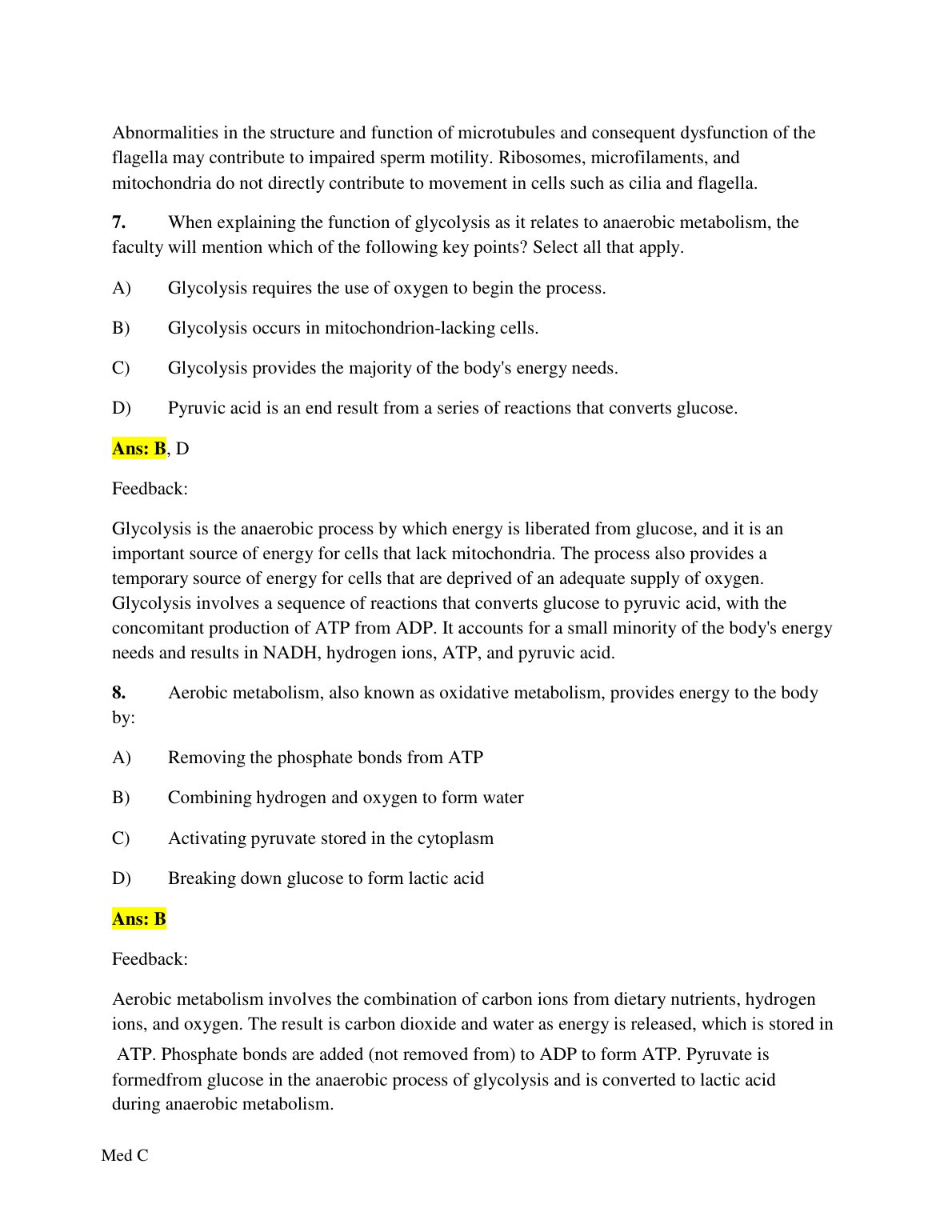 Pathophysiology 5e Test Bank 2026 Norris MCQs & Feedback