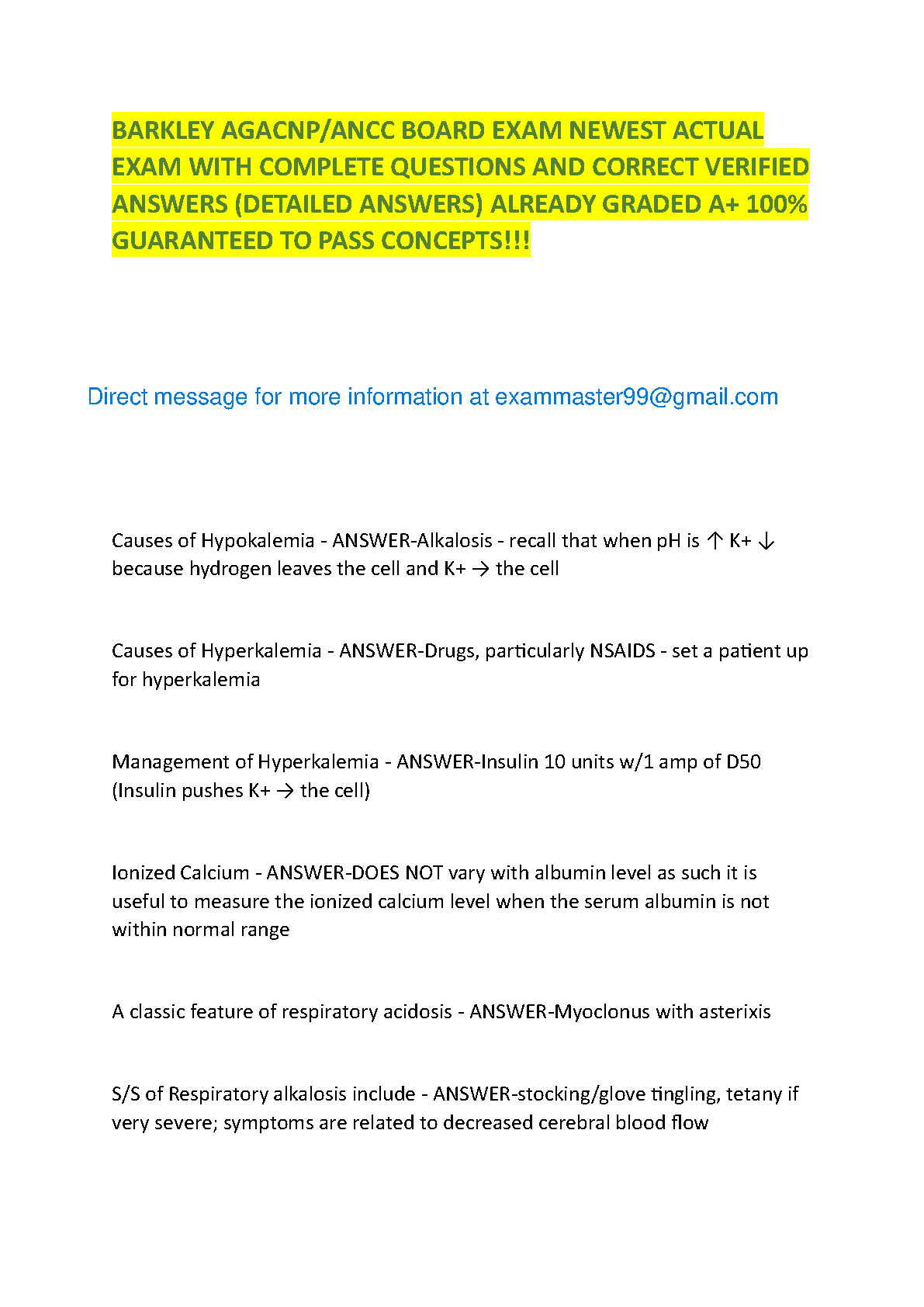 AGACNP ANCC Board Exam Prep Test Bank 2026/27 IMG-1