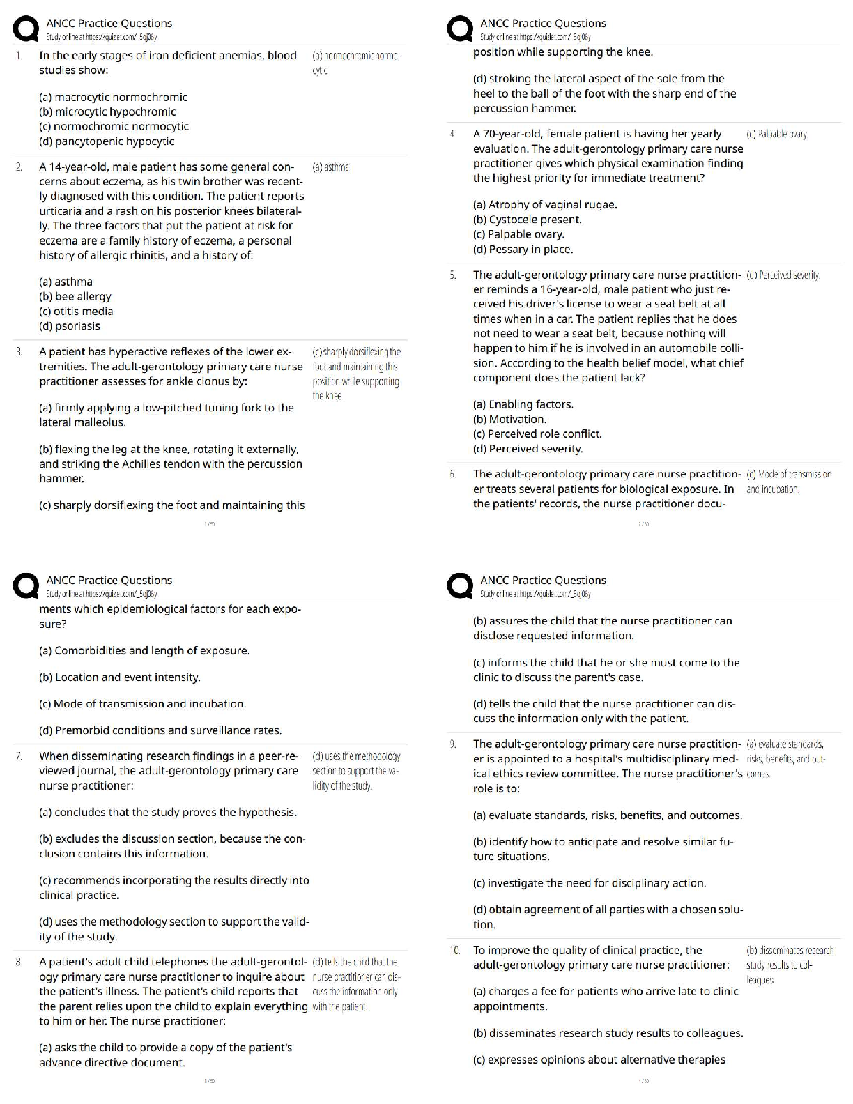 ANCC AGPCNP Test Bank 2026: Nurse Practitioner Exam Questions