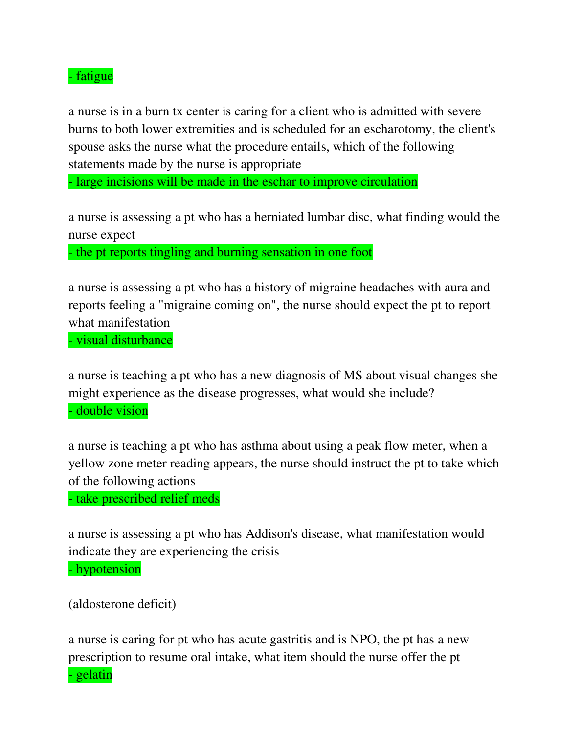 ATI Capstone Med Surg Qs & A 2026/27