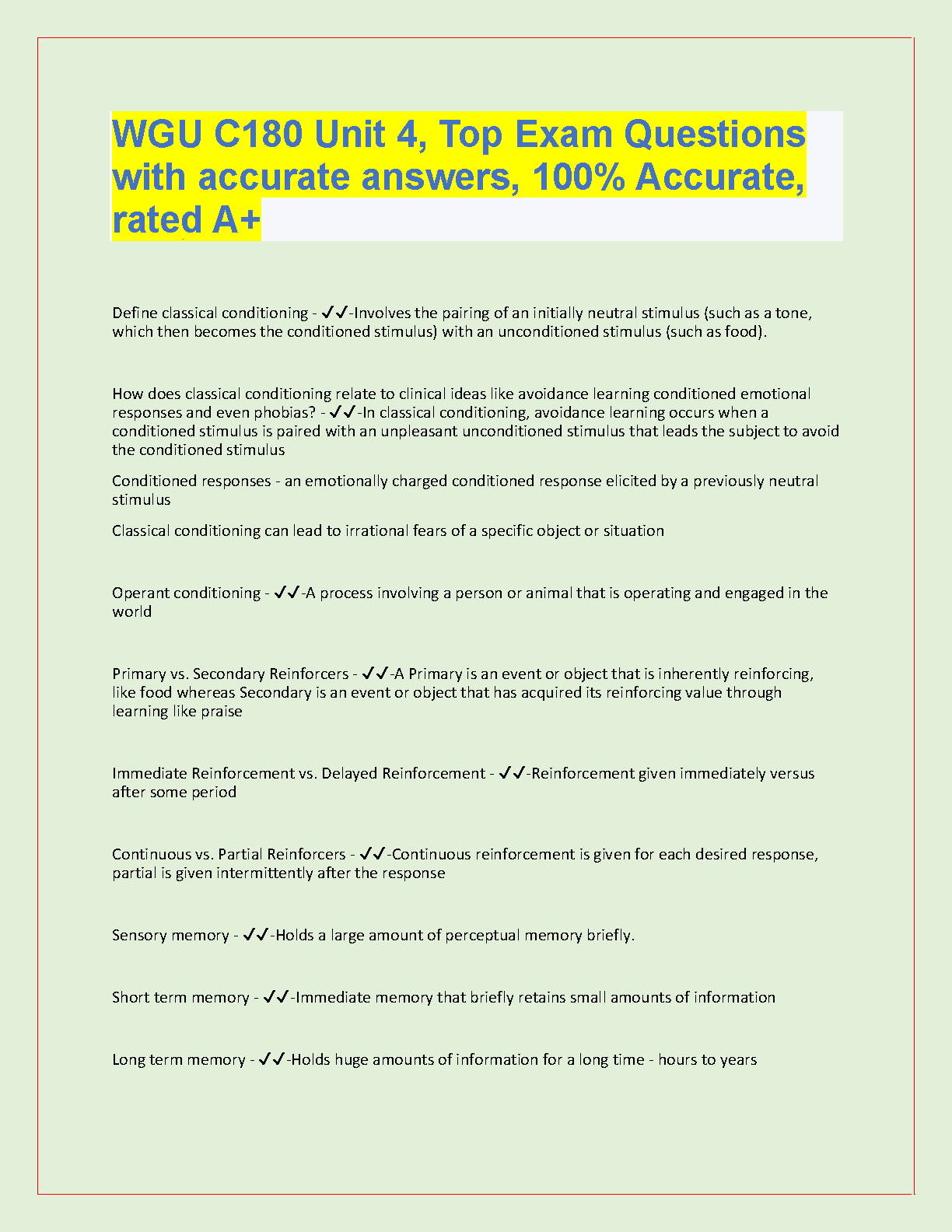 WGU C180 Unit 4 Exam Questions & Answers Guide 2025 IMG-1