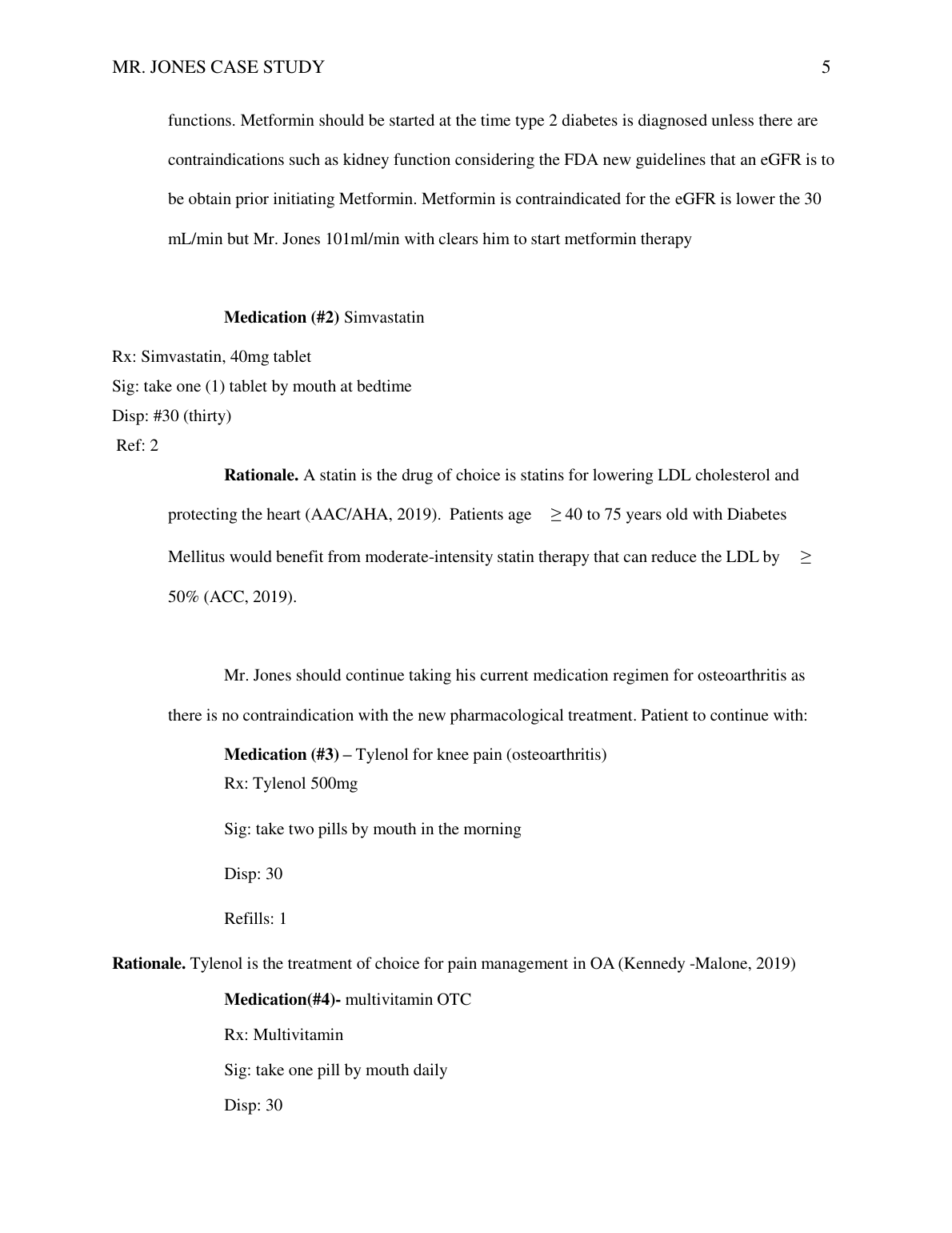 NR 601 Case Study Mr Jones Solution Nursing
