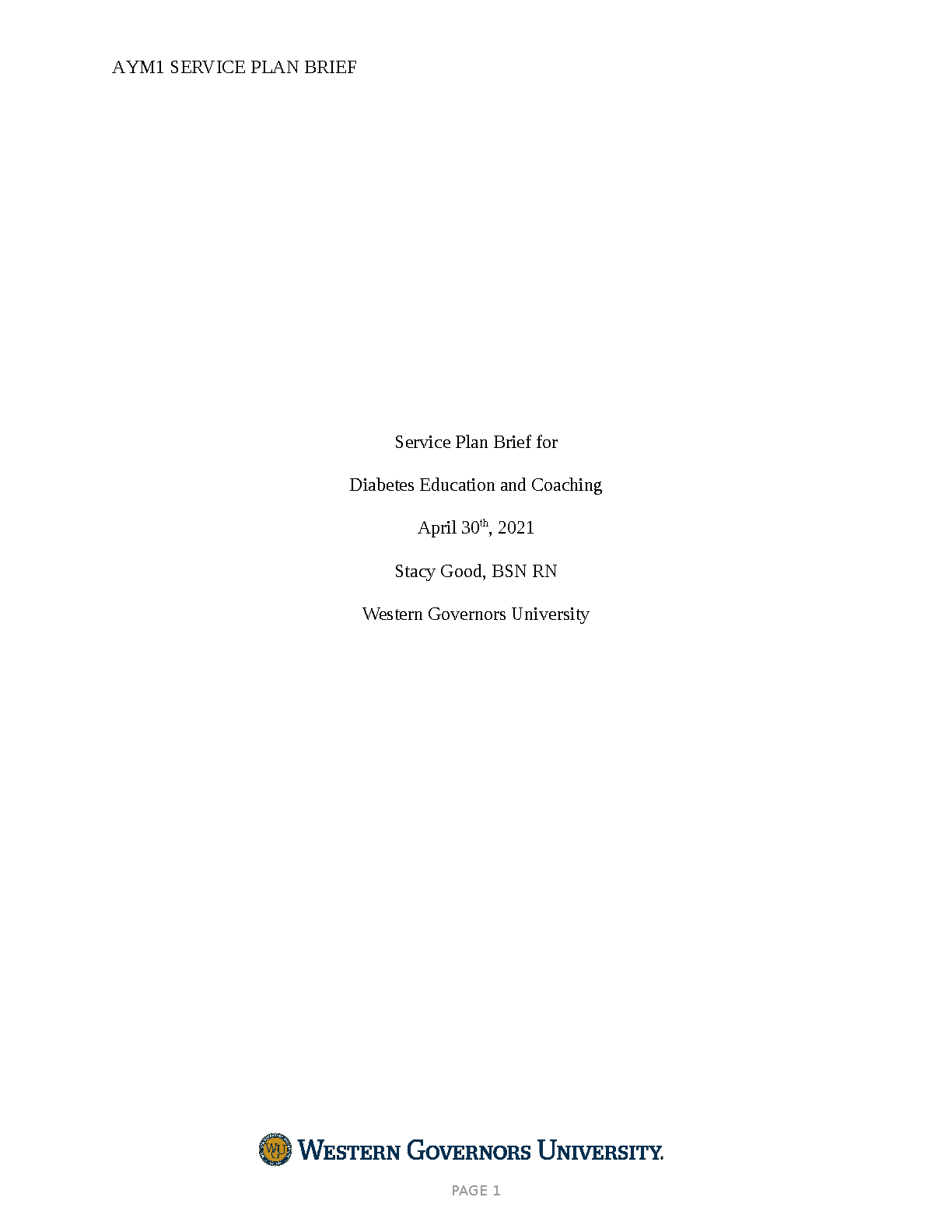 WGU AYM1 Diabetes Education Service Plan Study Guide IMG-1