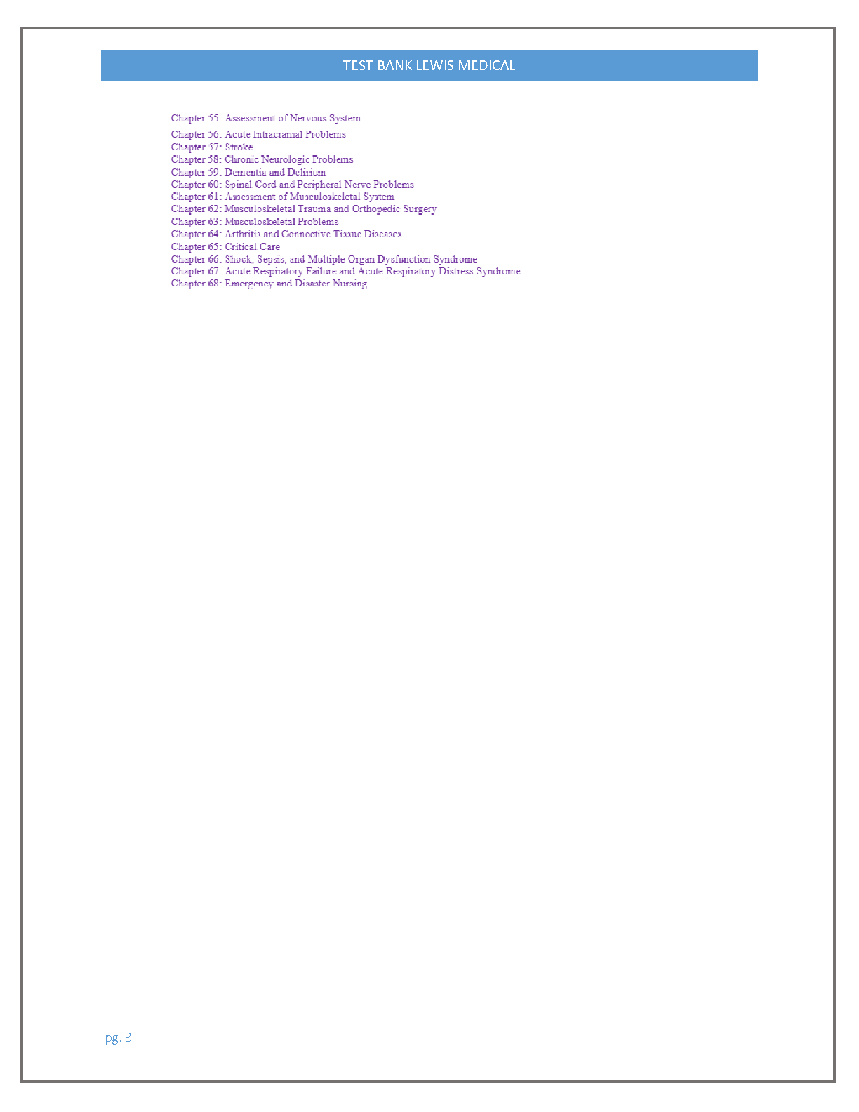 Lewis Med Surg Nursing 12e Test Bank 2026/2027 IMG-3