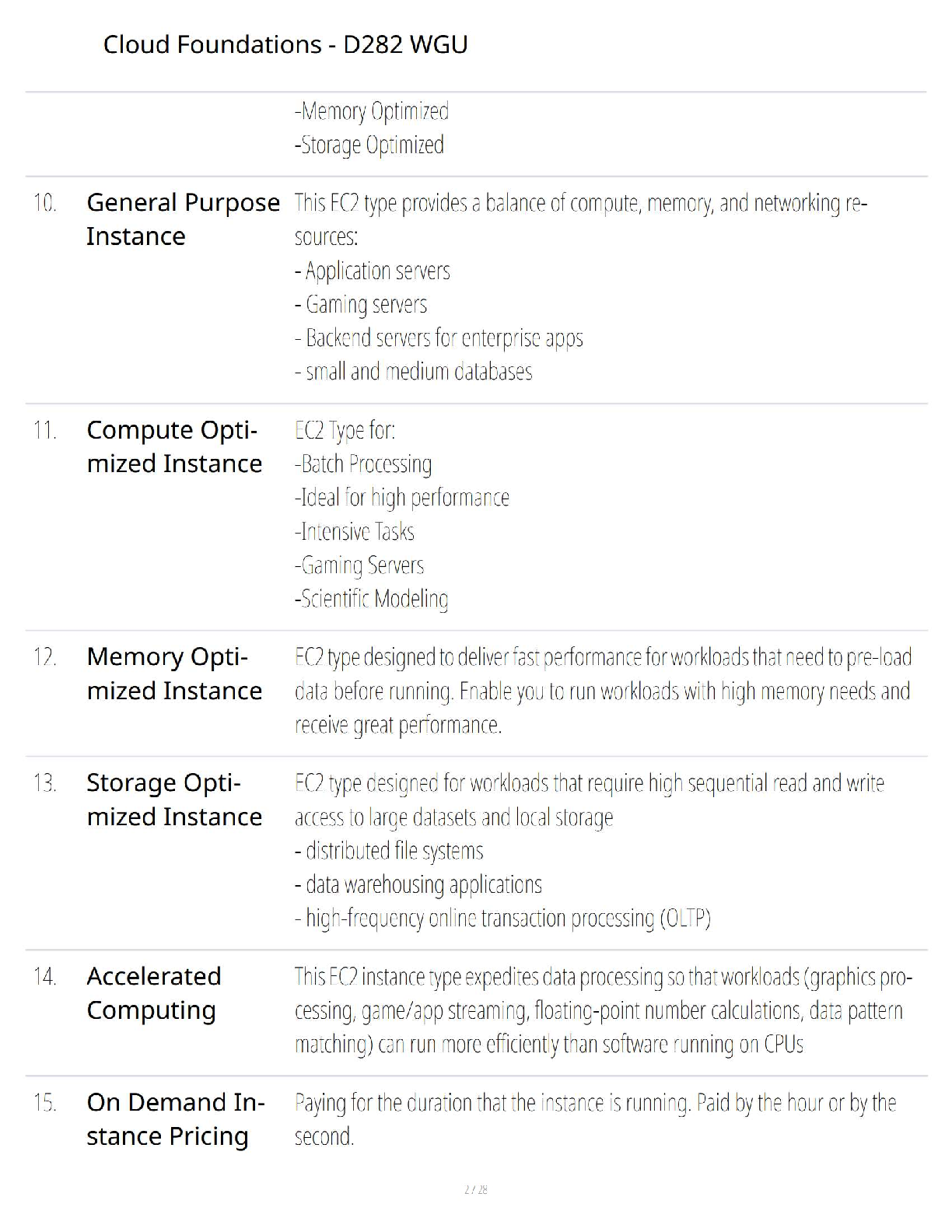 WGU D282 Cloud Foundations Exam Study Guide 2025/2026