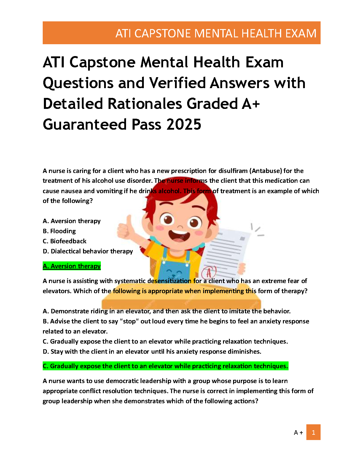 ATI Mental Health Capstone Study Guide 2025 IMG-1
