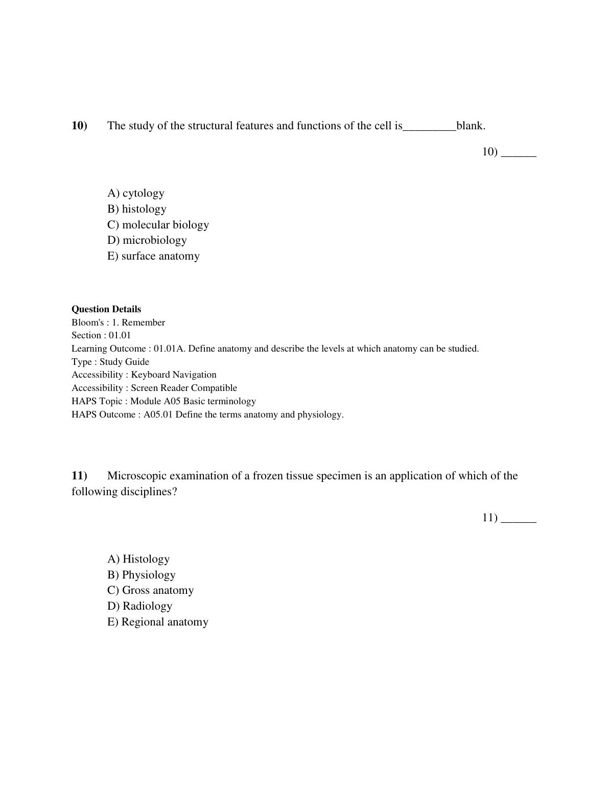 Anatomy Physio Test Bank 13th Ed 2026/27 Practice Questions IMG-3
