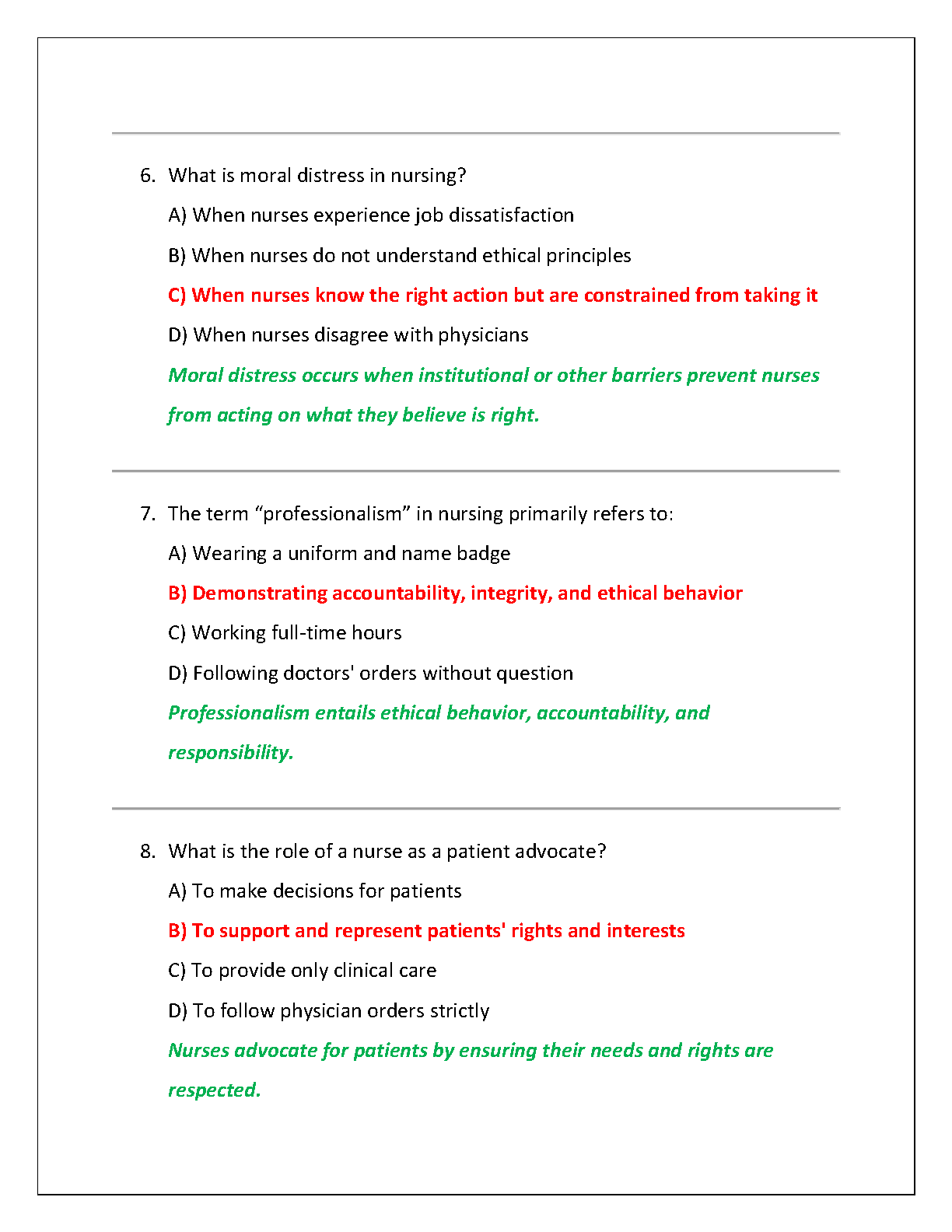 WGU C128 Advanced Professional Roles & Values Practice Exam 2025 IMG-3
