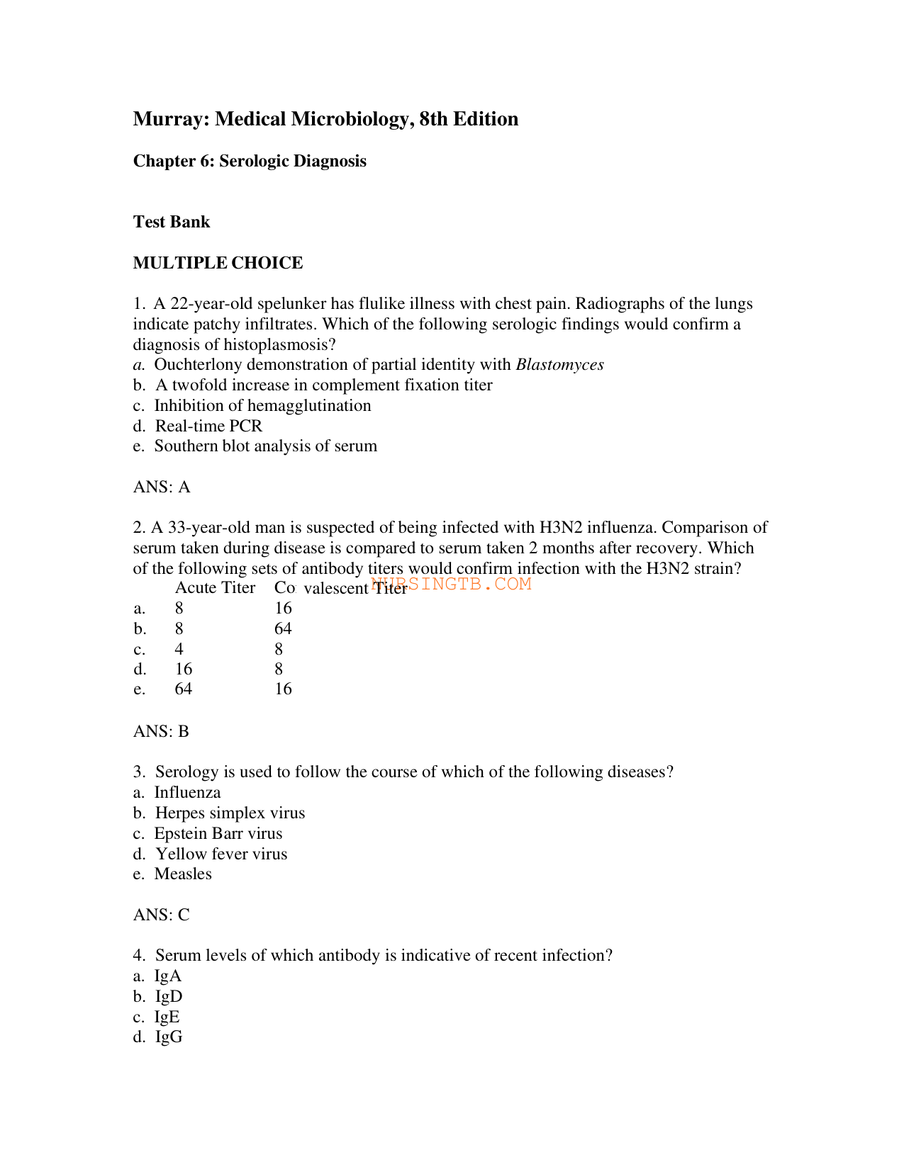 Medical Microbiology 8th Edition TEST BANK IMG-3