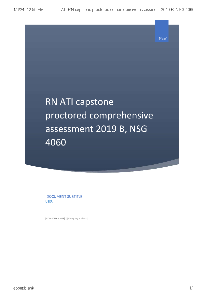 NSG 4060 ATI Capstone Exam Guide 2026/27 IMG-1