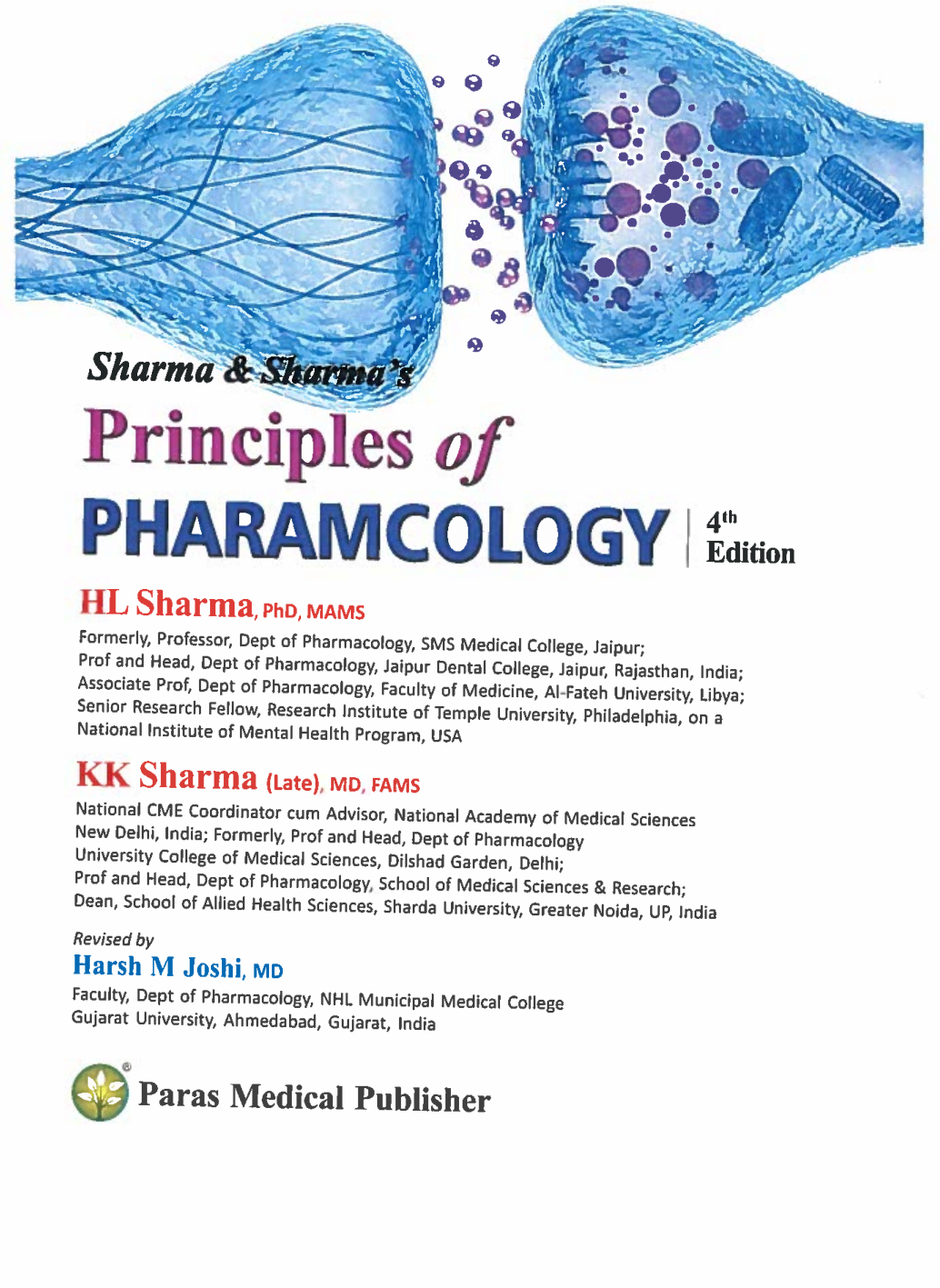 Principles of Pharmacology, 4th Edition by Sharma
