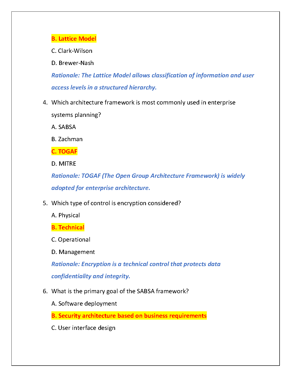 WGU D488 Cybersecurity Architecture Practice Exam 2024