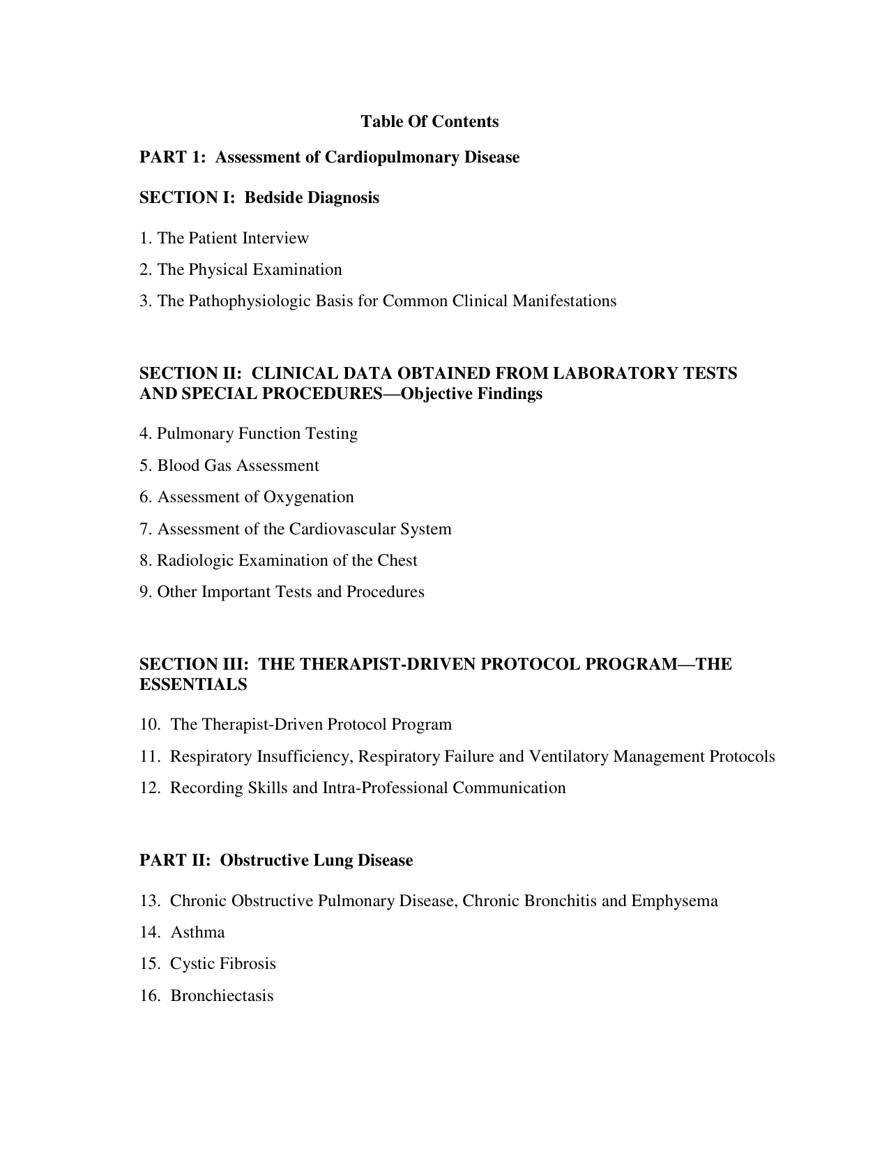 Clinical Manifestations and Assessment of Respiratory